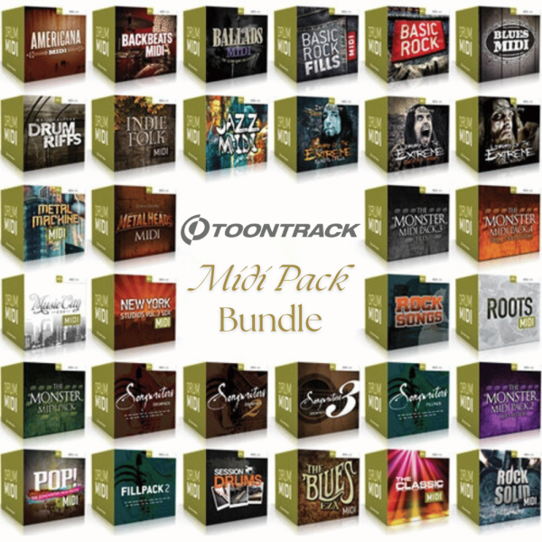 Toontrack Ultimate MIDI Packs Bundle For Music Producers